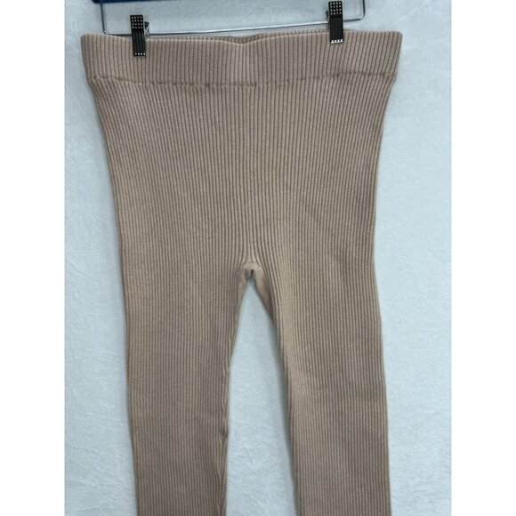 Lunya Women’s Cozy Cotton Silk Ribbed Legging Calm Tan Size XL - Picture 2 of 8